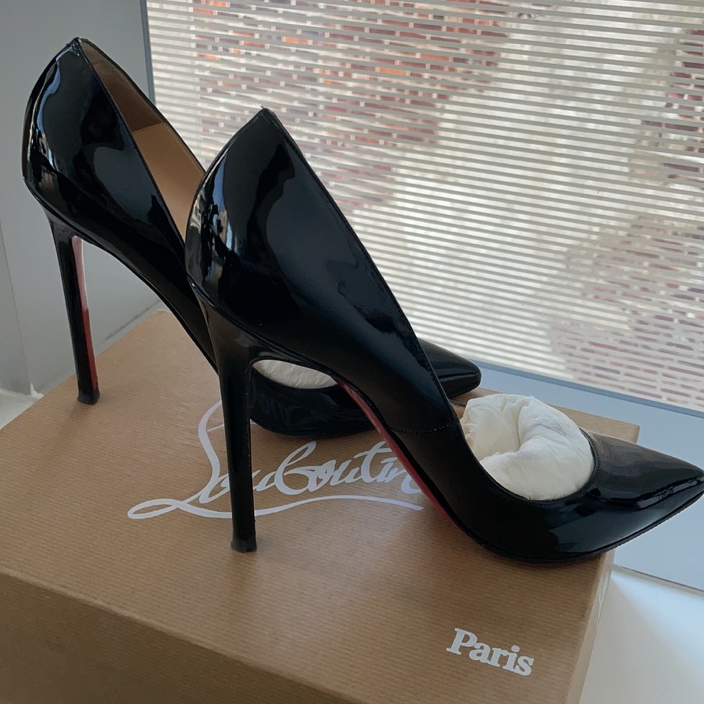 Louboutin Pigalle 120 Black Patent Calf - Picture 6 of 10